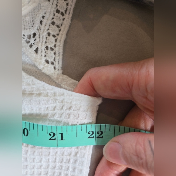 SHEIN | Frenchy Contrast Guipure Lace Tee Dress in white, Size M - Picture 12 of 13